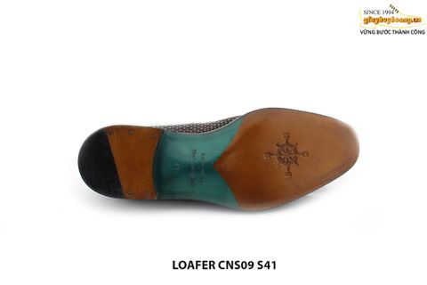  [Size 38+39+40] Giày lười nam da đan cao cấp Loafer CNS09 