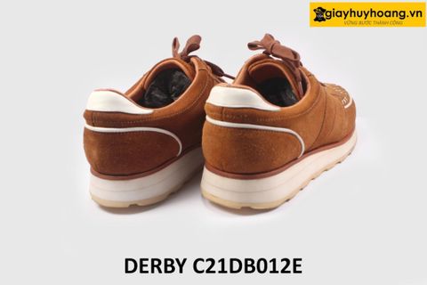  [Size 41] Giày tây nam da lộn thời trang đế bằng Sneaker DB012E 
