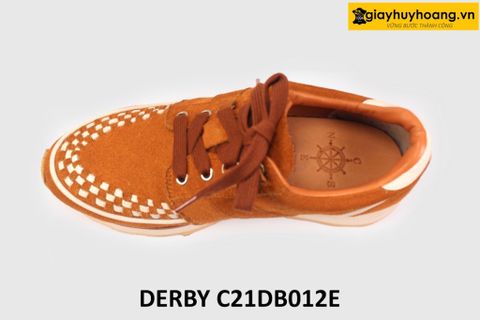 [Size 41] Giày tây nam da lộn thời trang đế bằng Sneaker DB012E 