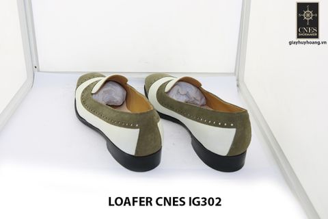  [Size 41+43] Giày lười nam da lộn xanh rêu Loafer IG302 
