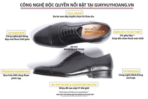  [Size 42] Giày da nam công sở thời trang Oxford T031 