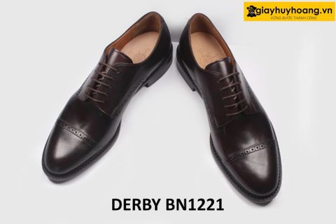  [Size 41+42+44] Giày da nam đế cao su bền bỉ Derby BN1221 