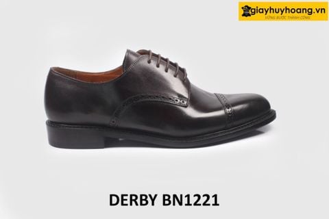  [Size 41+42+44] Giày da nam đế cao su bền bỉ Derby BN1221 