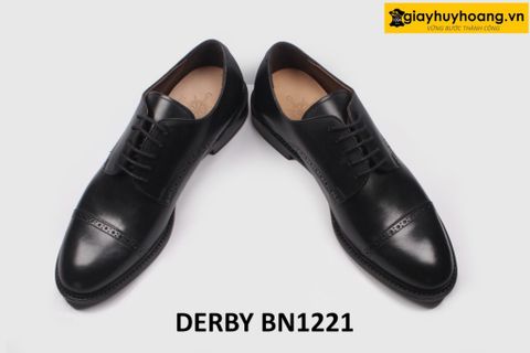  [Size 40+41+44] Giày da nam công sở buộc dây đẹp Derby BN1221 