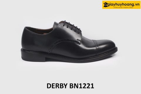  [Size 40+41+44] Giày da nam công sở buộc dây đẹp Derby BN1221 