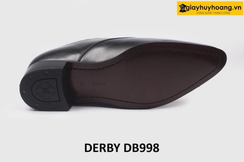  [Size 39] Giày da nam form dáng mũi nhọn cao cấp Derby DB998 