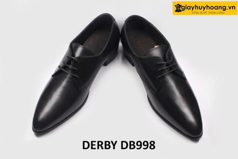  [Size 39] Giày da nam form dáng mũi nhọn cao cấp Derby DB998 