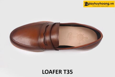  [Size 41] Giày lười nam đế cao su trắng nhẹ nhàng Loafer T35 