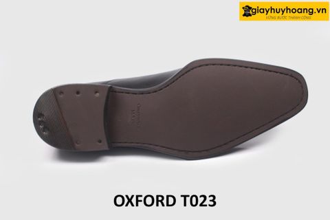  [Size 39+40] Giày da nam mũi trơn thủ công Oxford T023 