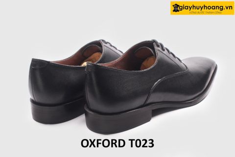  [Size 39+40] Giày da nam mũi trơn thủ công Oxford T023 