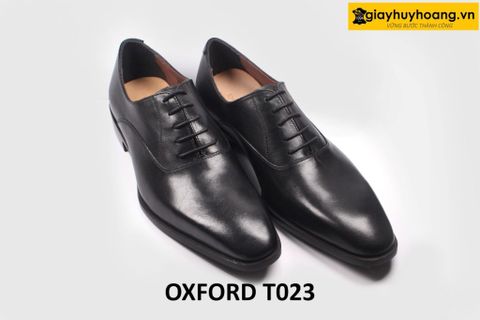  [Size 39+40] Giày da nam mũi trơn thủ công Oxford T023 