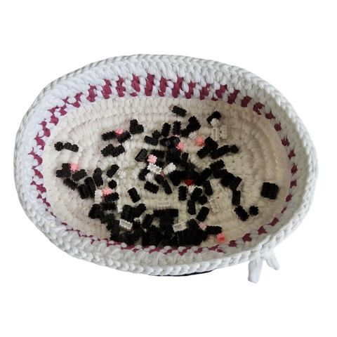  Giỏ Móc Len Hình Bầu Dục 