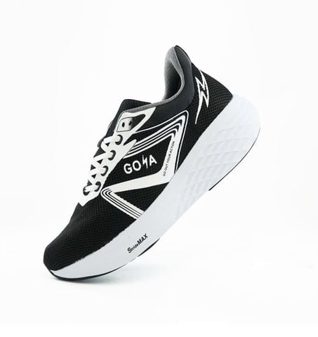  Giày Chạy Bộ GOYA Strides 2 Màu Đen Đế Trắng 
