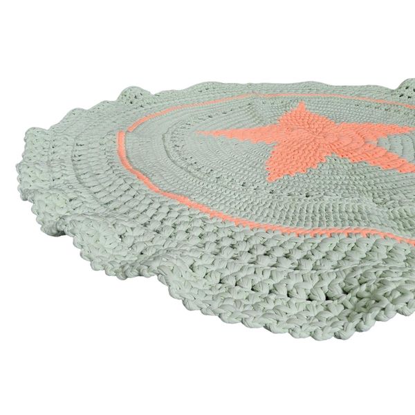  Thảm Móc Len Trang Trí Hình Tròn – Kích Thước Nhỏ 