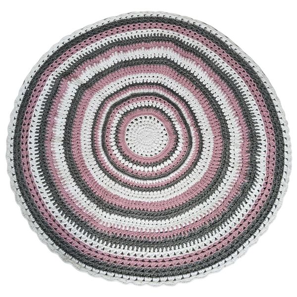  Thảm Móc Len Hình Tròn – Kích Thước Nhỏ 