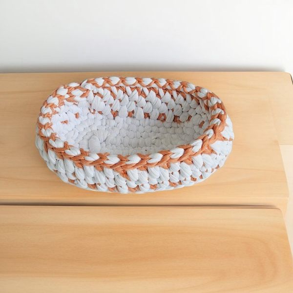  Giỏ Móc Len Hình Bầu Dục 