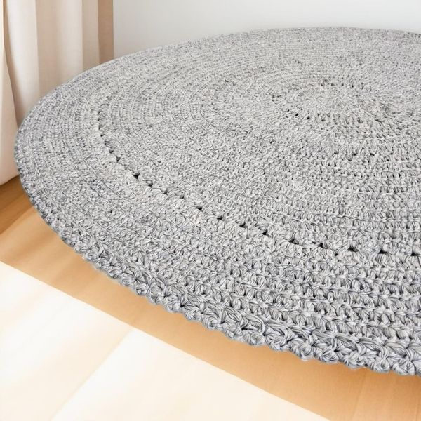  Thảm Móc Len Hình Tròn – Kích Thước Nhỏ 