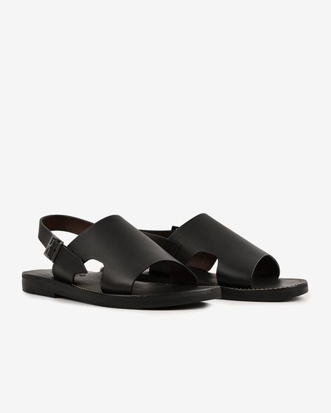  GIÀY SANDAL NAM BẢN NGANG KHOÁ KIM LOẠI 
