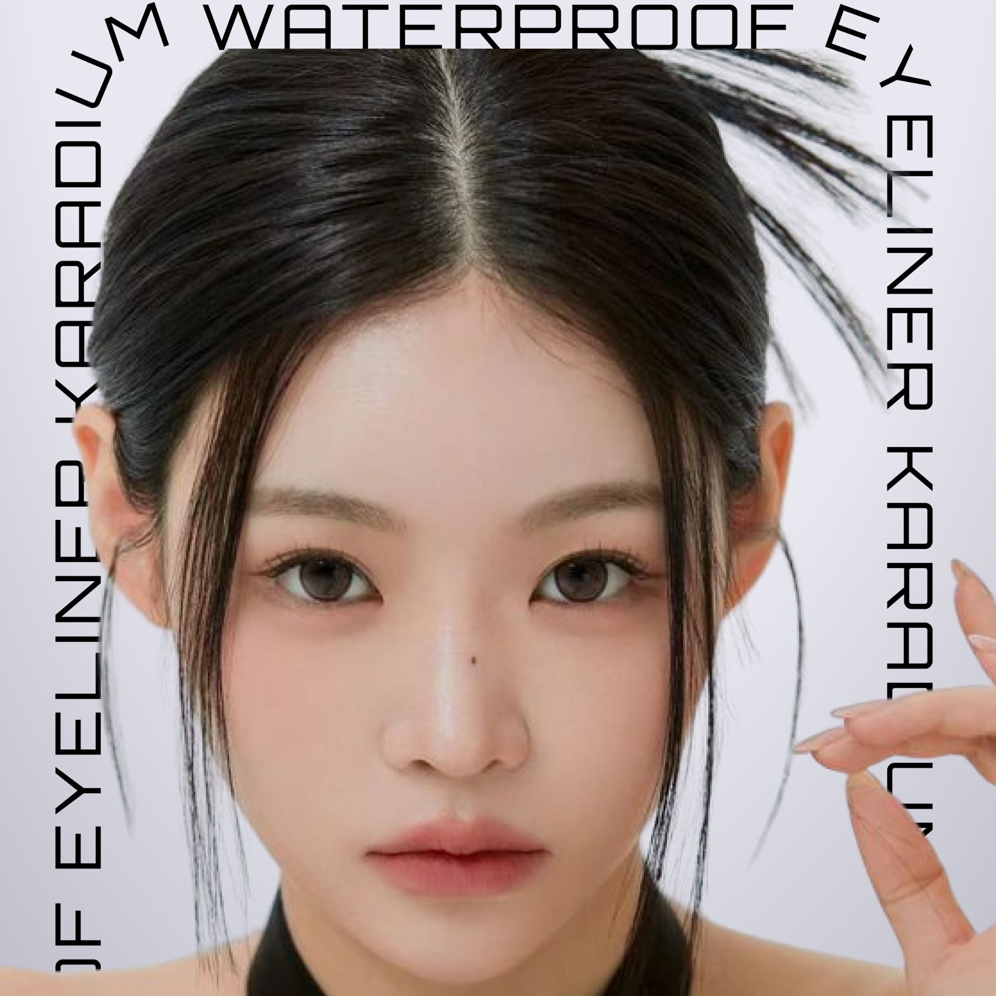 Bút dạ kẻ mắt Karadium Waterproof Eyeliner Pen Black vỏ đen nét đậm
