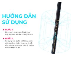 Bút dạ kẻ mắt Karadium Waterproof Eyeliner Pen Black vỏ đen nét đậm