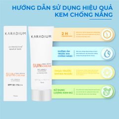 Kem chống nắng Karadium Sun Snail Repair Cream SPF50+ PA+++ bảo vệ da toàn diện
