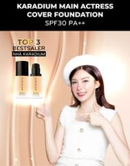 Kem nền Karadium Main Actress Cover Foundation 30ml SPF30 PA +++ dạng lọ siêu mịn, che phủ tốt