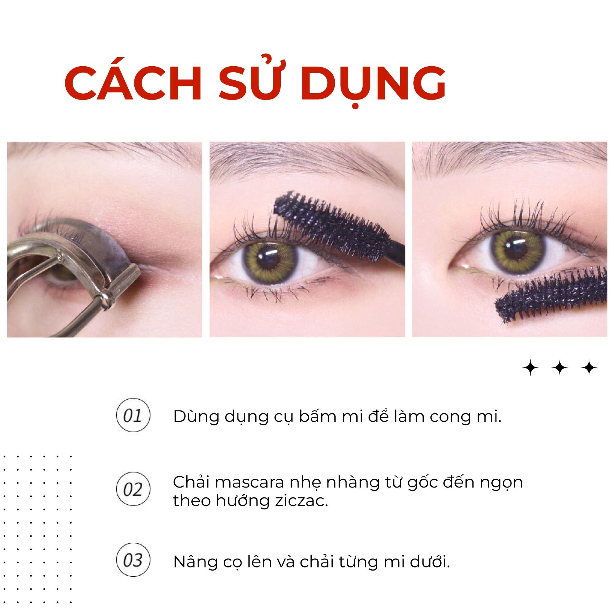 Chuốt mi Karadium On the Top Fiber Mascara 10ml giúp mi dày và cong tự nhiên