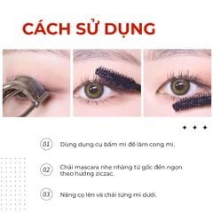 Chuốt mi Karadium On the Top Fiber Mascara 10ml giúp mi dày và cong tự nhiên