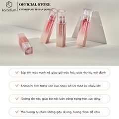 Son Kem Bóng Karadium Glassy Fitting Tint Dưỡng Ẩm Môi