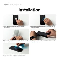 Kính cường lực elago Privacy Glass+ Screen Protector cho iPhone (Hỗ trợ dán miễn phí trực tiếp tại shop)