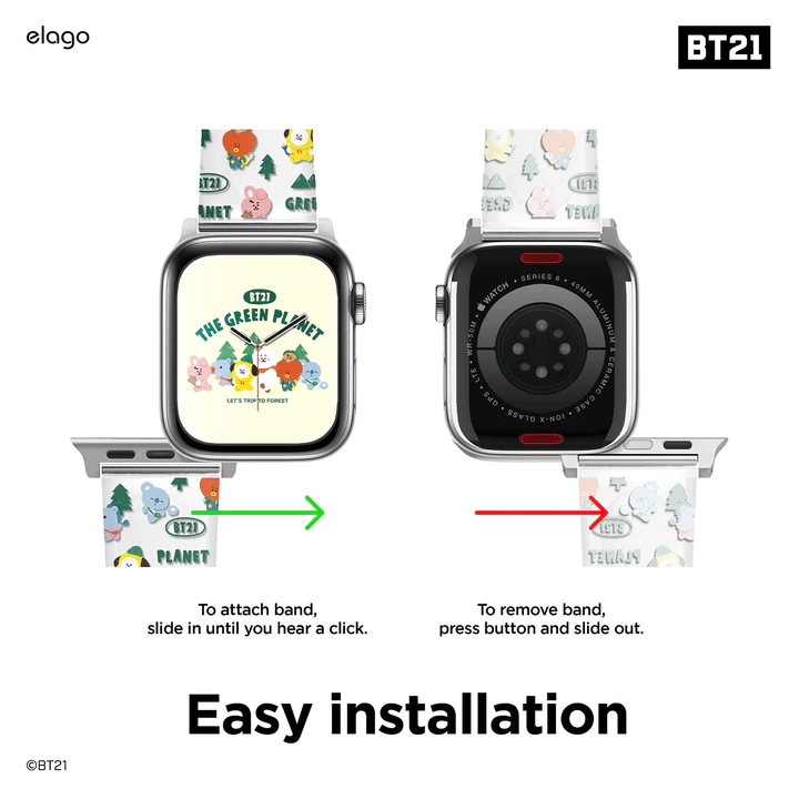 Dây đeo elago|BT21 The Green Planet Strap cho Apple Watch Series