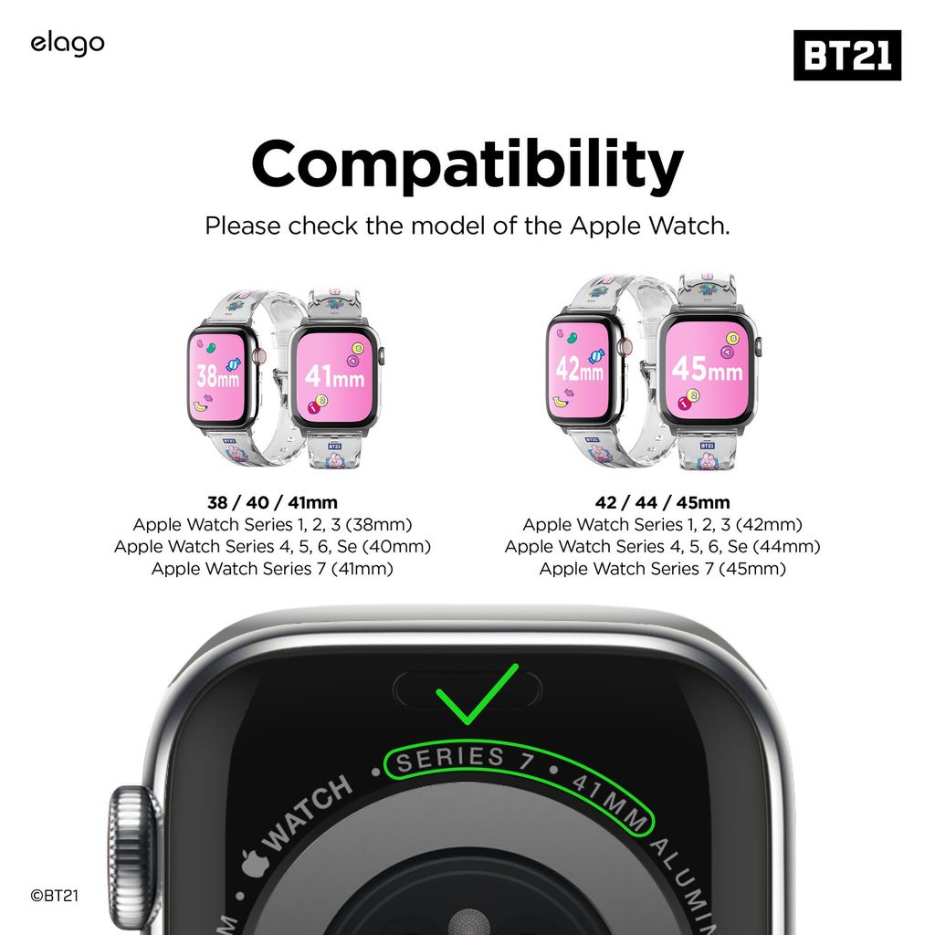 Dây đeo elago|BT21 7 Flavors Strap cho Apple Watch Series