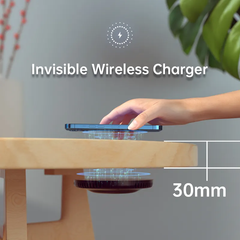 Đế sạc không dây CHOETECH Invisible Desktop Wireless Charging Dock 10W - T590-F