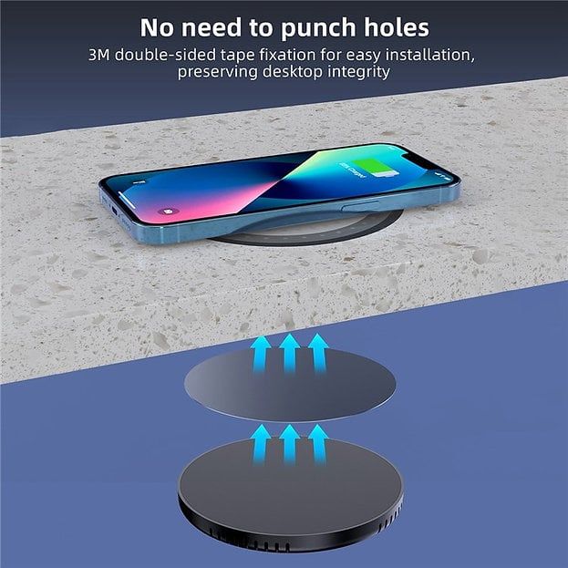 Đế sạc không dây CHOETECH Invisible Desktop Wireless Charging Dock 10W - T590-F