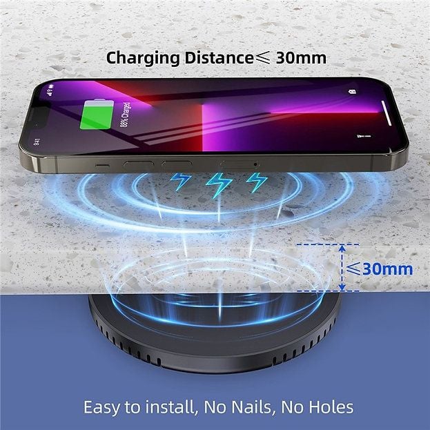 Đế sạc không dây CHOETECH Invisible Desktop Wireless Charging Dock 10W - T590-F