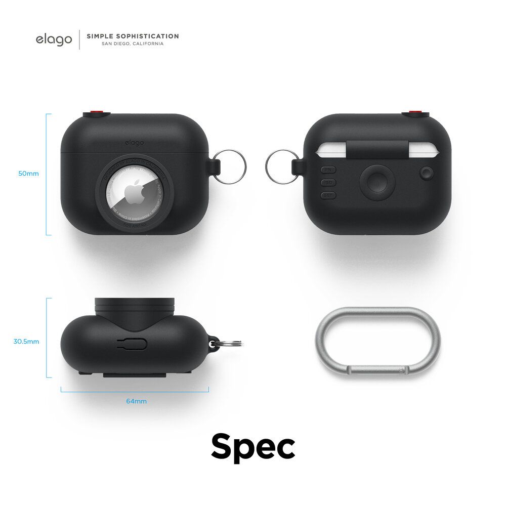 Vỏ bảo vệ elago Snapshot cho AirTag & AirPods Pro