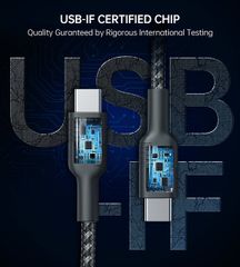Dây cáp CHOETECH USB-C ra USB-C PD 100W 2m - XCC-1027