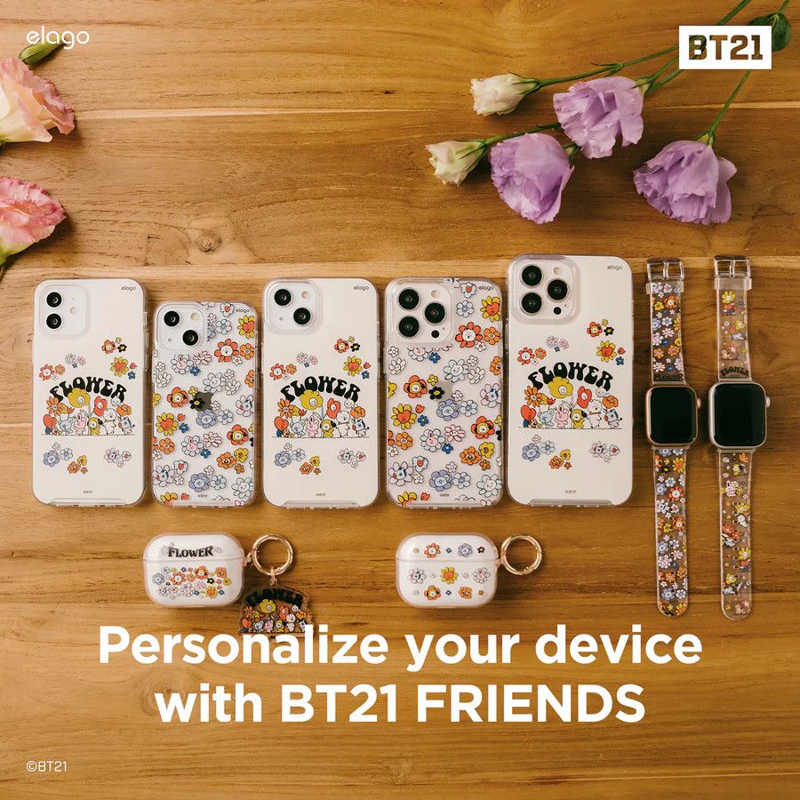 Ốp lưng elago|BT21 Flower cho iPhone 13 Series