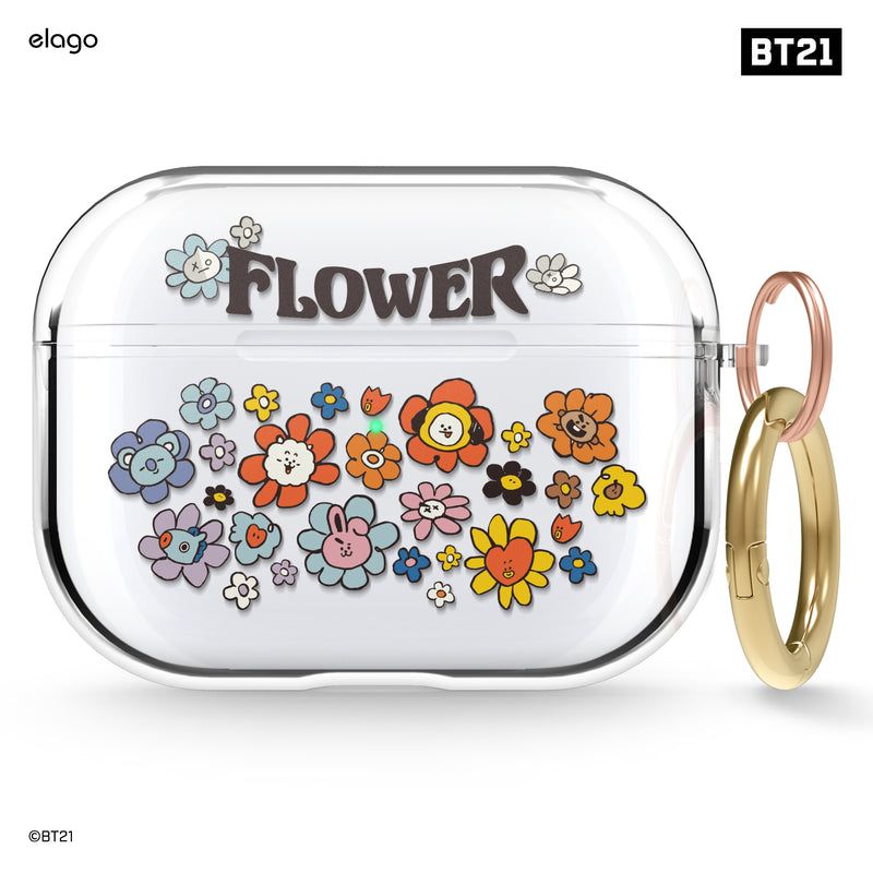 Vỏ bảo vệ elago|BT21 Flower Clear cho AirPods Pro