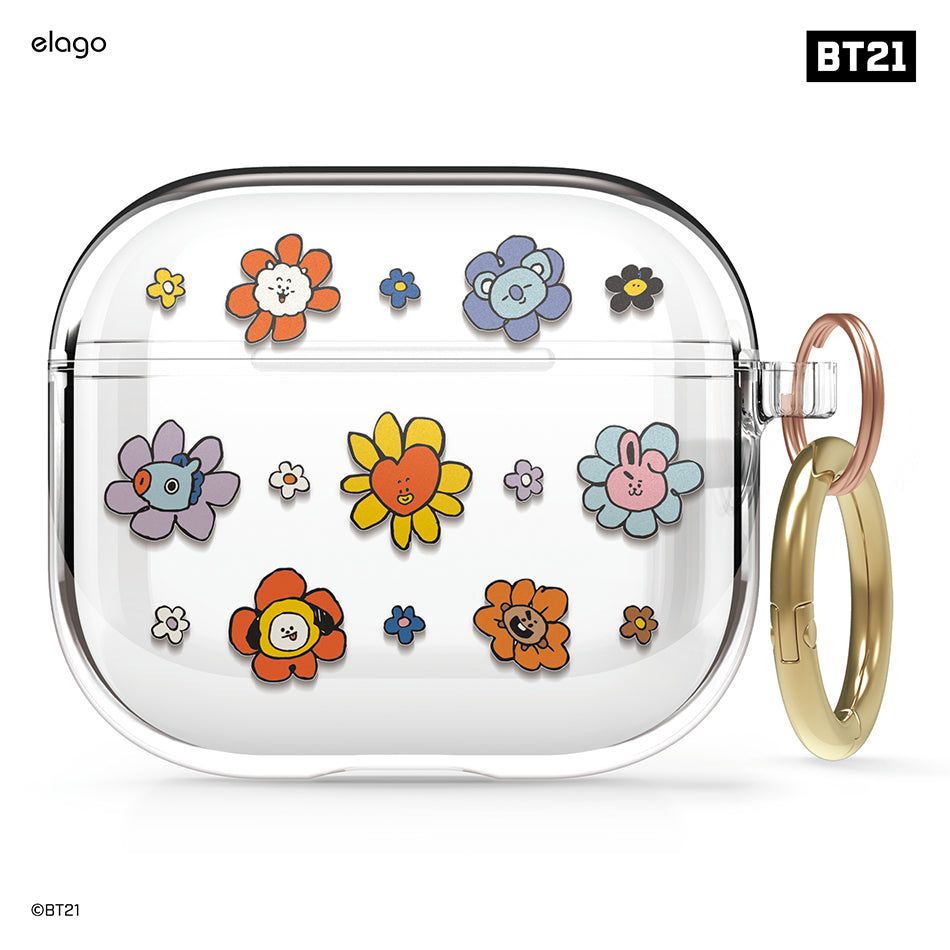 Vỏ bảo vệ elago|BT21 Flower Clear cho AirPods 3