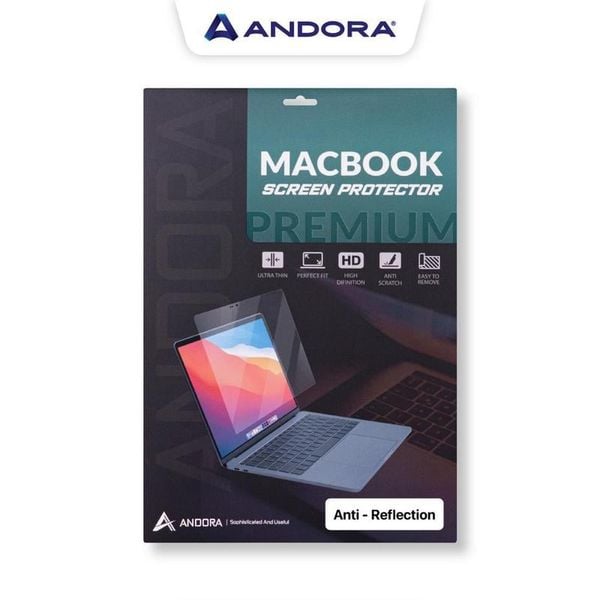 Bộ dán màn hình ANDORA chống lóa Anti - Reflection cho MacBook (Hỗ trợ dán miễn phí trực tiếp tại shop)