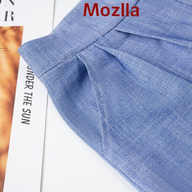  Quần short nữ thiết kế MOZLLA mã MLQ01223S trẻ trung cá tính chất liệu thô mềm mát co giãn không nhăn 