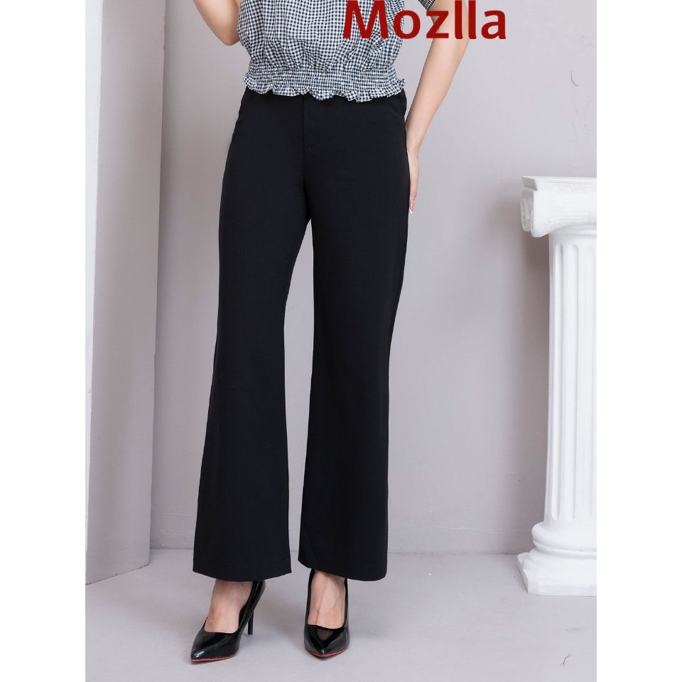  Quần suông nữ thiết kế MOZLLA mã MLQ 0223 chất tuytsi cao cấp mềm mát co giãn không nhăn 