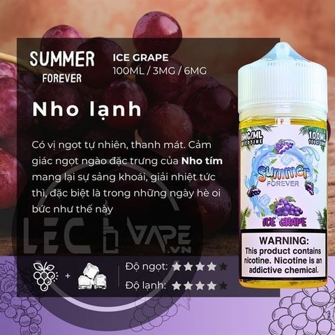  SUMMER FOREVER - ICE GRAPE - Nho lạnh 