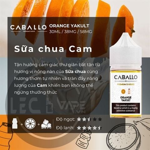  CABALLO - ORANGE YAKULT - Sữa chua Cam lạnh 
