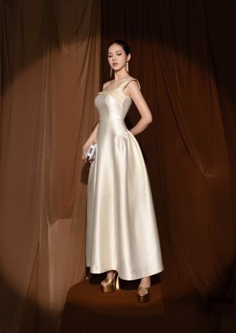 Đầm tiệc lệch vai