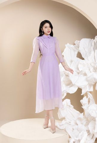 Đầm liền tím Lavender