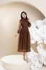 Đầm liền nâu Letizia