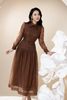 Đầm liền nâu Letizia