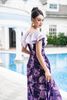Đầm maxi tím hoa